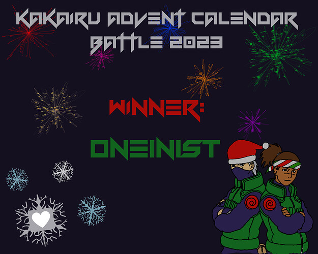 advent calendar battle 2023 winner